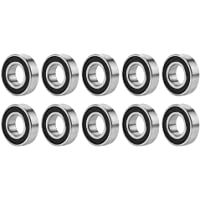 6003-2RS Rodamientos rígidos de bolas de acero sellado 10PCs 17 x 35 x 10 mm Rodamientos rígidos de bolas de ranura…